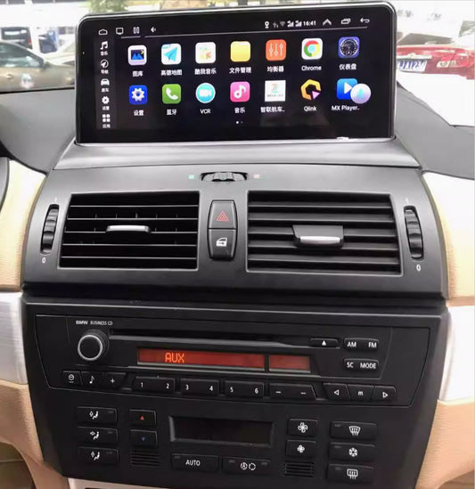 BMW x3 2004-2009(E83) 10.25 inch touchscreen aftermarket stereo upgrade wireless Carplay and wireless android auto