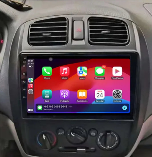 Mazda 323 2001-2004 GPS Wireless apple CarPlay Android auto Stereo DSP 10 inch
