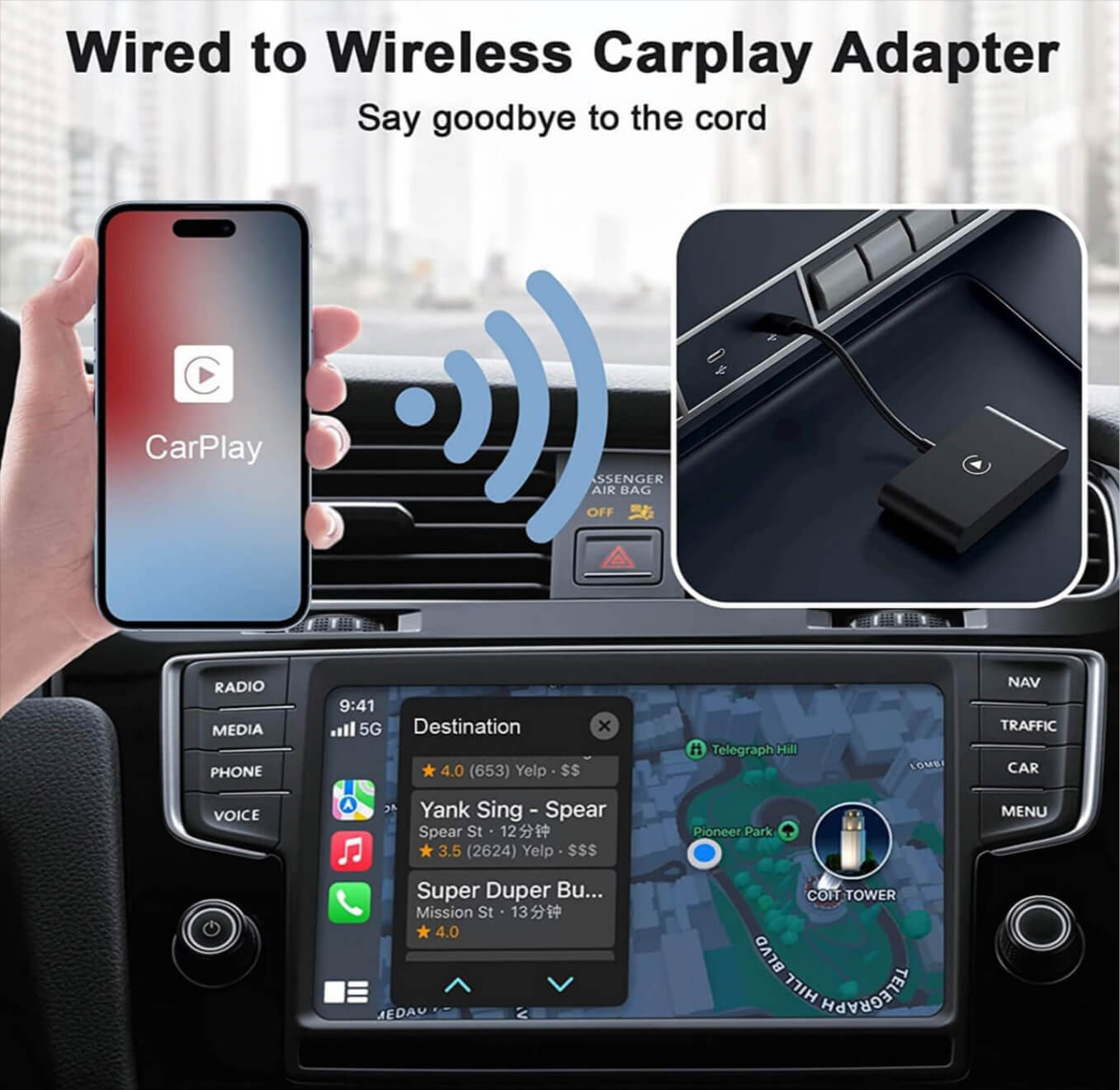 Mazda 2017+ ProLine Wired to Wireless CarPlay Adaptor Decorder