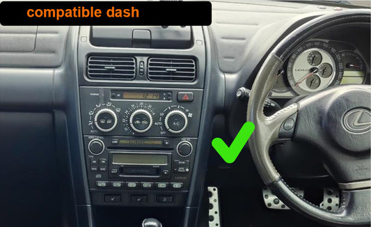 Lexus is200 1999-2005 9 inch aftermarket touchscreen upgrade stereo wireless Carplay and wireless android auto