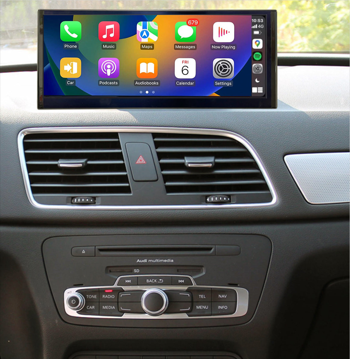 Audi Q3 8U 2012-2018 10.25 inch touchscreen aftermarket upgrade Car stereo wireless Carplay and wireless android auto