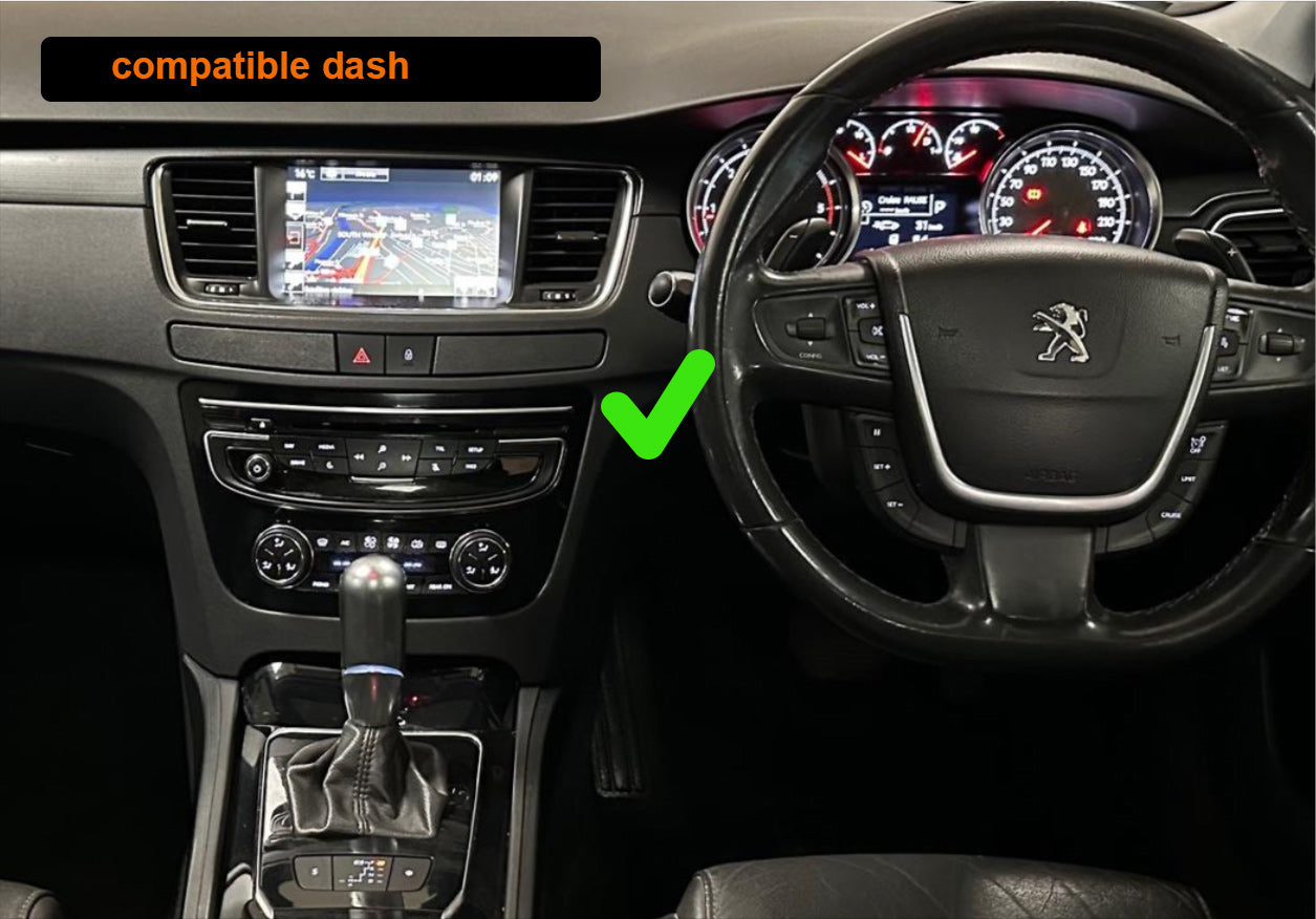 Peugeot 508 2012-2017 Wireless Apple Carplay Android Auto GPS Bluetooth Stereo