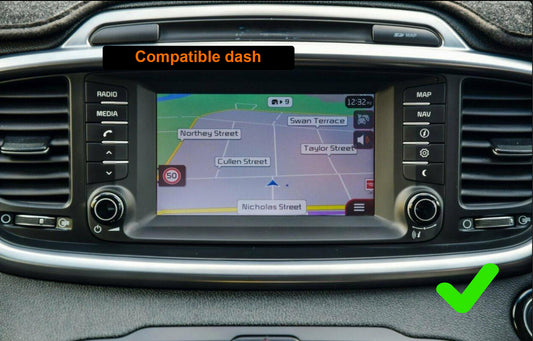 Kia Sorento 2015-2019 Wireless CarPlay Android auto GPS Stereo Radio SatNav