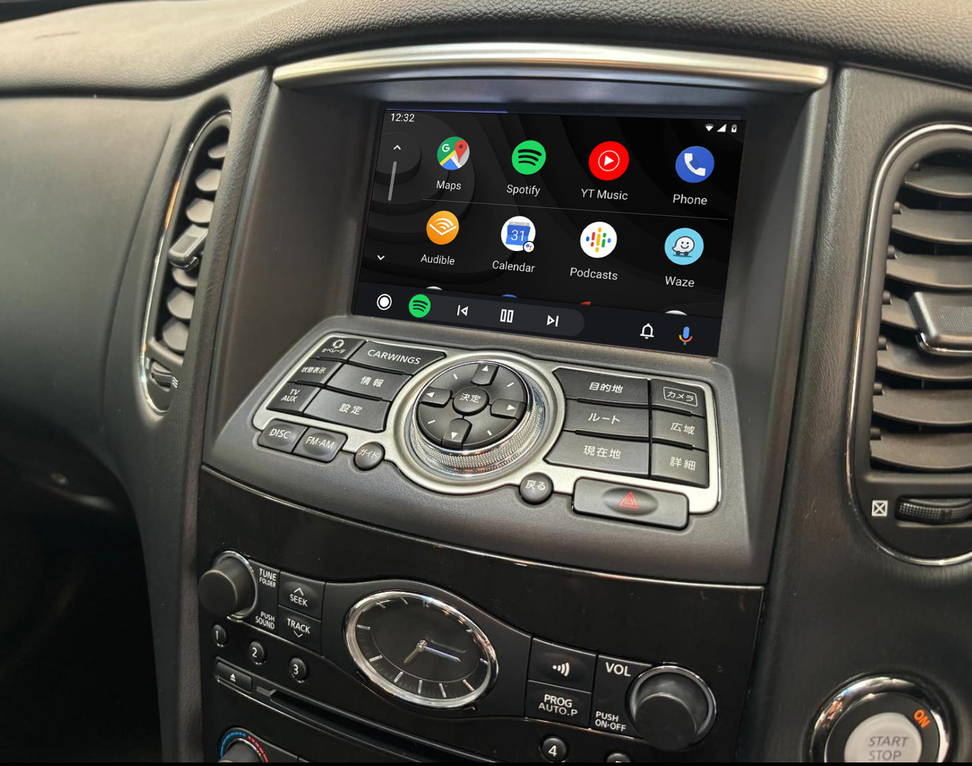 Nissan Skyline 370GT v36(J50) 06-14 Add wireless carplay and android auto retrofit