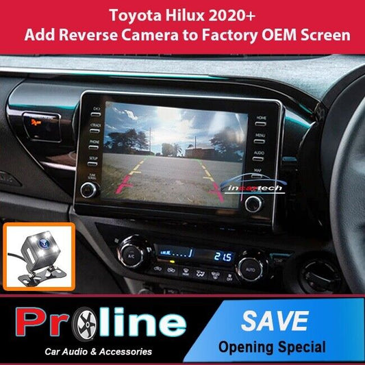 Add Reverse Camera Kit for Toyota Hilux Factory Screen 2020 to 2023 integration