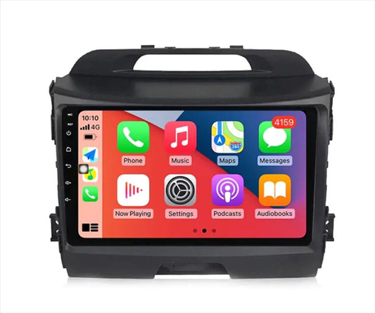 Kia Sportage 10-15 Wireless Apple CarPlay Android auto GPS Bluetooth Stereo,Radio stereo GPS Camera for Fit Kia Sportage 10-15 head unit upgrade for Fit Kia Sportage 10-15, Fit Kia Sportage 10-15 head unit replacement for Fit Kia Sportage 10-15 head unit upgrade, for Fit Kia Sportage 10-15 stereo upgrade suit both manual and digital air condition control, provides installation. Upgrade to the Lastest Wireless Apple CarPlay Android Auto.