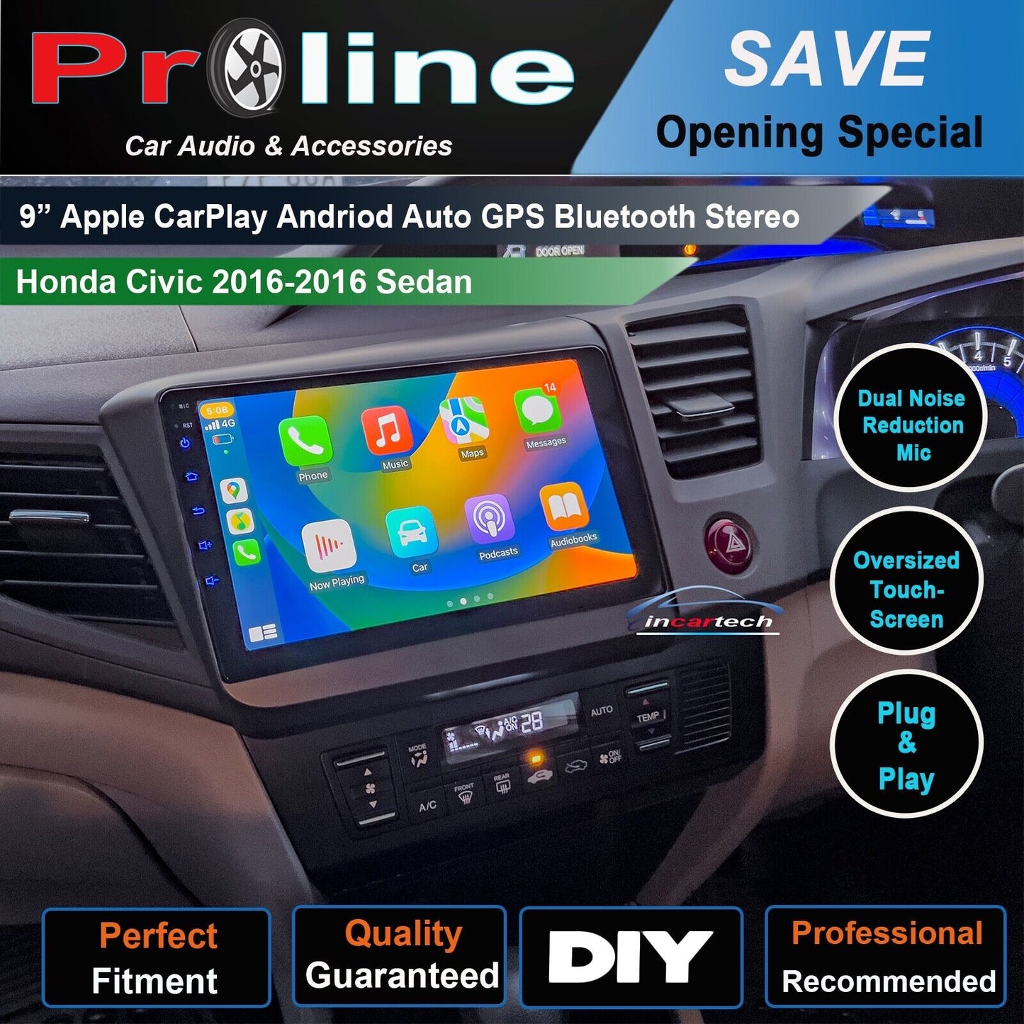 🔥9" Honda civic 12-16 Sedan GPS wireless Apple CarPlay Android Auto Satnav, for Honda civic 12-16 Sedan, head unit upgrade for Honda civic 12-16 Sedan, Honda civic 12-16 Sedan head unit replacement for Honda civic 12-16 Sedan, Honda civic 12-16 Sedan head unit upgrade, for Honda civic 12-16 Sedan stereo upgrade suit both manual and digital air condition control, provides installation. Upgrade to the Lastest Wireless Apple CarPlay Android Auto