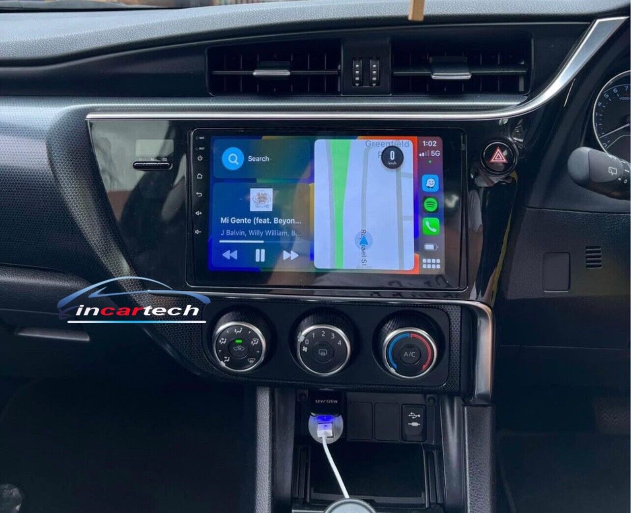 Fit Toyota Corolla Sedan 15-18 hatchback GPS Apple Carplay Android auto satnav 9, Toyota Corolla Sedan 15-18 hatchback head unit replacement for Toyota Corolla Sedan 15-18 hatchback, Toyota Corolla Sedan 15-18 hatchback head unit upgrade, for Corolla Sedan 15-18 hatchback stereo upgrade suit both manual and digital air condition control, provides installation. Upgrade to the lastest Wireless Apple CarPlay Android Auto