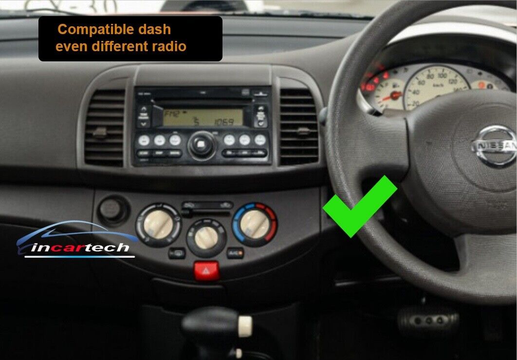 Nissan Micra 07-10 GPS Bluetooth Wireless Apple Carplay Android Auto Stereo USB, Nissan Micra 07-10 head unit replacement for Nissan Micra 07-10, Nissan Micra 07-10 head unit upgrade, for Nissan Micra 07-10 stereo upgrade suit both manual and digital air condition control, provides installation. Upgrade to the lastest Wireless Apple CarPlay Android Auto