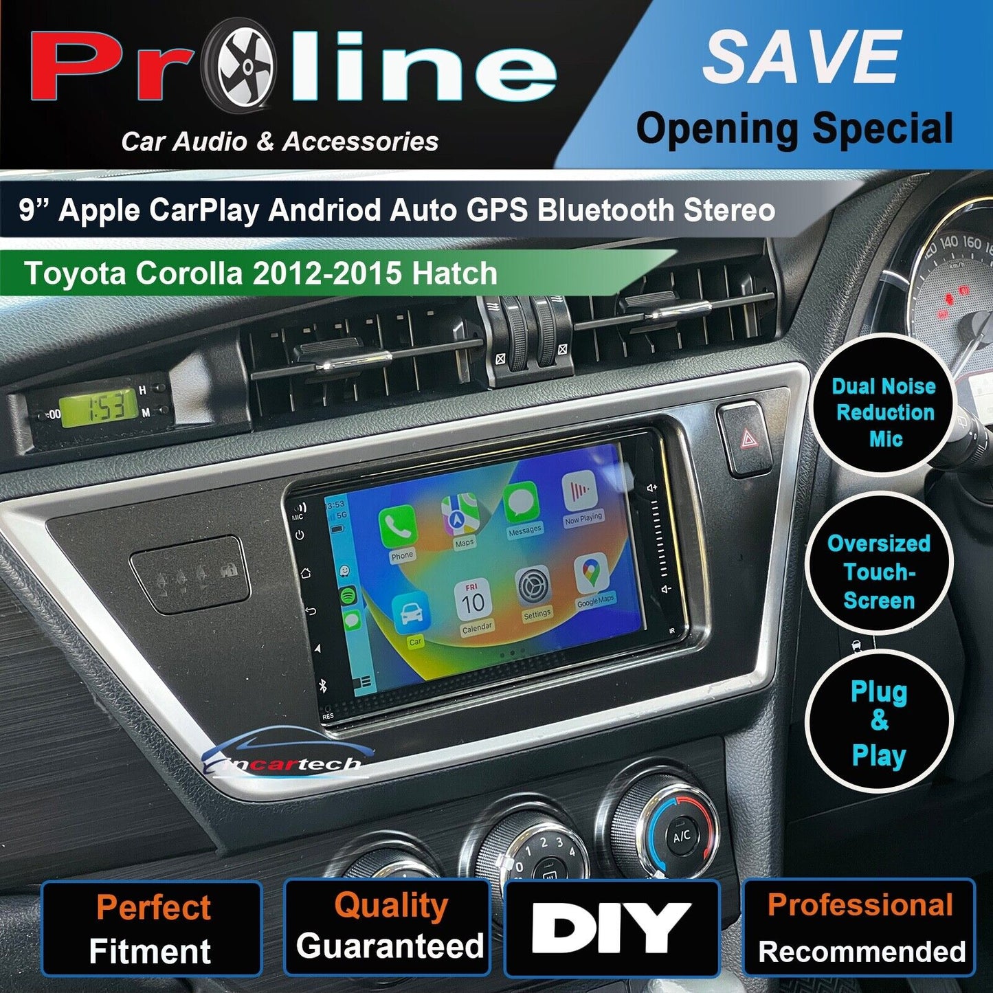 Fit Toyota Corolla 12-15 Hatch GPS Wireless Apple Carplay Android auto stereo, Radio stereo GPS Camera for Fit Toyota Corolla 12-15 Hatch head unit upgrade for Fit Toyota Corolla 12-15 Hatch, Fit Toyota Corolla 12-15 Hatch head unit replacement for Fit Toyota Corolla 12-15 Hatch head unit upgrade, for Fit Toyota Corolla 12-15 Hatch stereo upgrade suit both manual and digital air condition control, provides installation. Upgrade to the Lastest Wireless Apple CarPlay Android Auto.