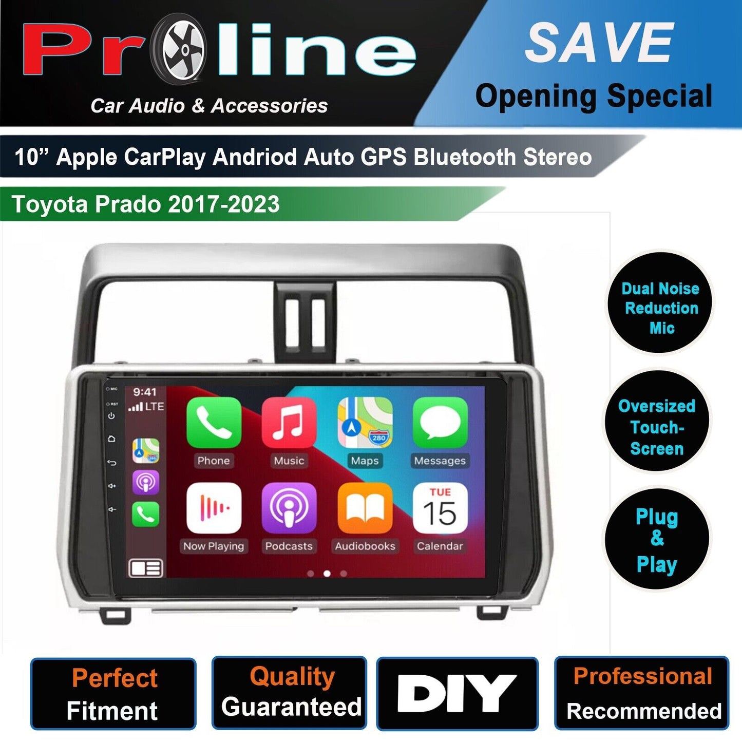 Fit Toyota Prado 17+ GPS BT Wireless Apple Carplay Stereo Upgrade Radio satna, Toyota Prado 17+ hatchback head unit replacement for Toyota Prado 17+ hatchback, Toyota Prado 17+ hatchback head unit upgrade, for Toyota Prado 17+ hatchback stereo upgrade suit both manual and digital air condition control, provides installation. Upgrade to the lastest Wireless Apple CarPlay Android Auto
