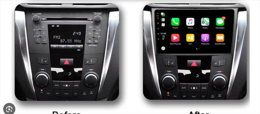 Suzuki Swift 05-11 Apple Carplay Android Auto GPS SatNav Radio Bluetooth Camera, Radio stereo GPS Camera for Fit Suzuki Swift 05-11 head unit upgrade for Fit Suzuki Swift 05-11, Fit Suzuki Swift 05-11 head unit replacement for Fit Suzuki Swift 05-11 head unit upgrade, for Fit Suzuki Swift 05-11 stereo upgrade suit both manual and digital air condition control, provides installation. Upgrade to the Lastest Wireless Apple CarPlay Android Auto.