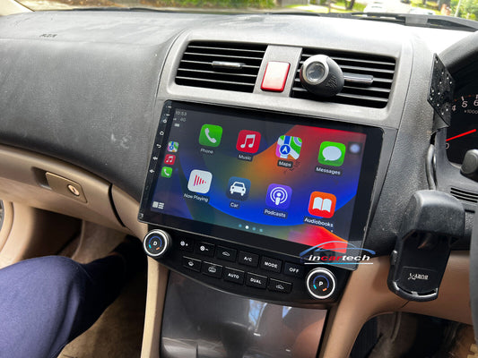 10" Honda Accord 03-07 GPS wireless Apple CarPlay Andriod Auto Headunit screen, Honda Accord 03-07 head unit upgrade Honda Accord 03-07, head unit replacement for Honda Accord 03-07 head unit upgrade, Honda Accord 03-07 stereo upgrade suit both manual and digital air condition control, provides installation. Upgrade to the Latest Wireless Apple CarPlay Android Auto