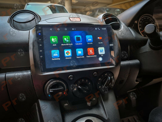 Mazda 2 07-14 Apple Carplay Android Auto GPS Bluetooth Headunit accessories DSP, Mazda 2 07-14 head unit upgrade for Mazda 2 07-14 head unit replacement for Mazda 2 07-14 upgrade, Mazda 2 07-14 stereo upgrade suit both manual and digital air condition control, provides installation. Upgrade to the Latest Wireless Apple Carplay Android Auto