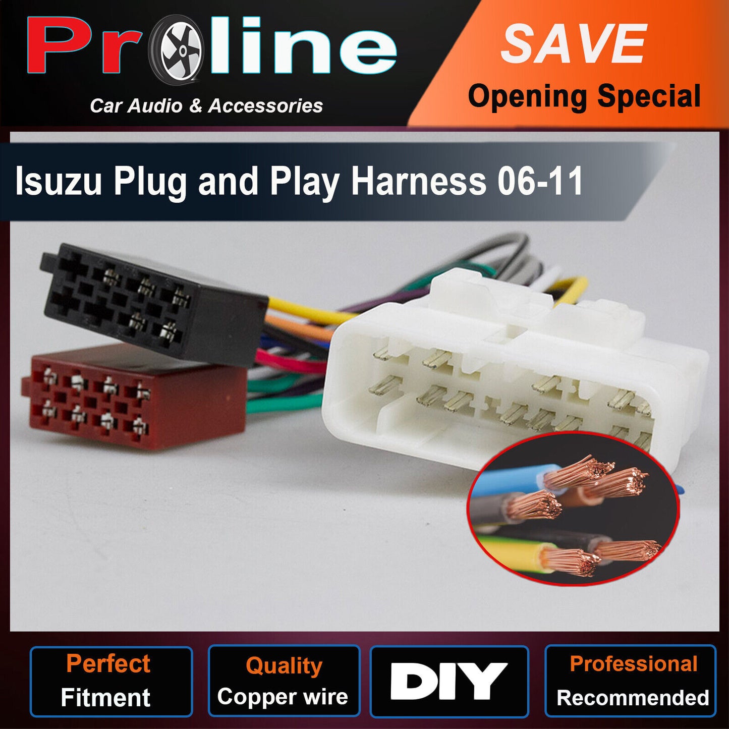 Isuzu Plug and Play Harness 06-11, Holden Colorado (RC) - 2008 to 2012 Holden Colorado (RG) - 2012 On Holden Rodeo (RA) - 2003 to 2008 Isuzu D-Max (MY09-MY11) - 2009 to 2012 Isuzu D-Max - 2012 On Isuzu Mu-X - 2013 On Mitsubishi Triton ML (GL, GLX) - 2006 to 2009 Mitsubishi Triton MN (GL-R, GLX) - 2009 to 2014 Mitsubishi Triton MN (GL) - 2009 to 2011