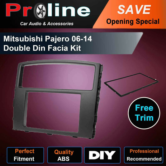 Mitsubishi Pajero NS NT car radio Double Din fascia dash panel facia kit