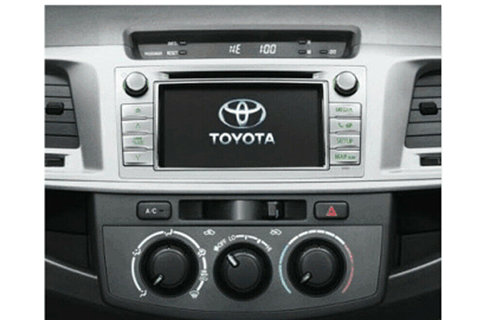 Double Din Facia Kit Fascia Dash Plate For Toyota Hilux Workmate 2012-2014 SP. Support both 173 x 98mm Double DIN and 178 x 102mm.Double DIN (99% of any aftermarket stereo)