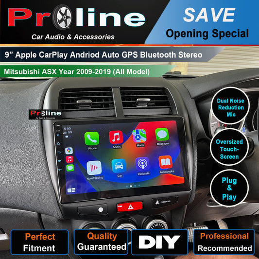 Mitsubishi ASX 09-19 GPS Bluetooth Stereo Accessories Wireless Apple Carplay USB, Mitsubishi ASX 09-19 head unit upgrade for Mitsubishi ASX 09-19 head unit replacement for Mitsubishi ASX 09-19 upgrade, Mitsubishi ASX 09-19 stereo upgrade suit both manual and digital air condition control, provides installation. Upgrade to the Latest Wireless Apple Carplay Android Auto