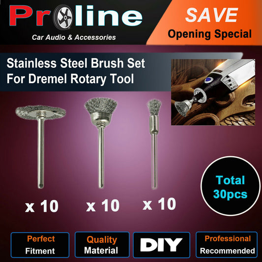 Stainless Steel Wire Cup Mix Brush Set For Dremel Rotary Tool Accessories