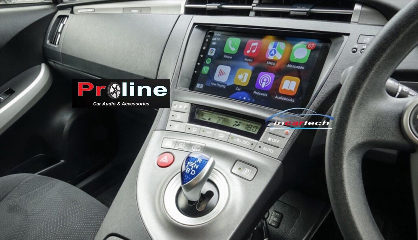 9" Toyota Prius 09-15 GPS Wireless Apple CarPlay Stereo SatNav Reverse camera, for Toyota Prius 09-15 Series head unit upgrade for Toyota Prius 09-15 head unit replacement for Toyota Prius 09-15 unit upgrade, for Toyota Prius 09-15 stereo upgrade suit both manual and digital air condition control, provides installation. Upgrade to the Lastest Wireless Apple CarPlay Android Auto