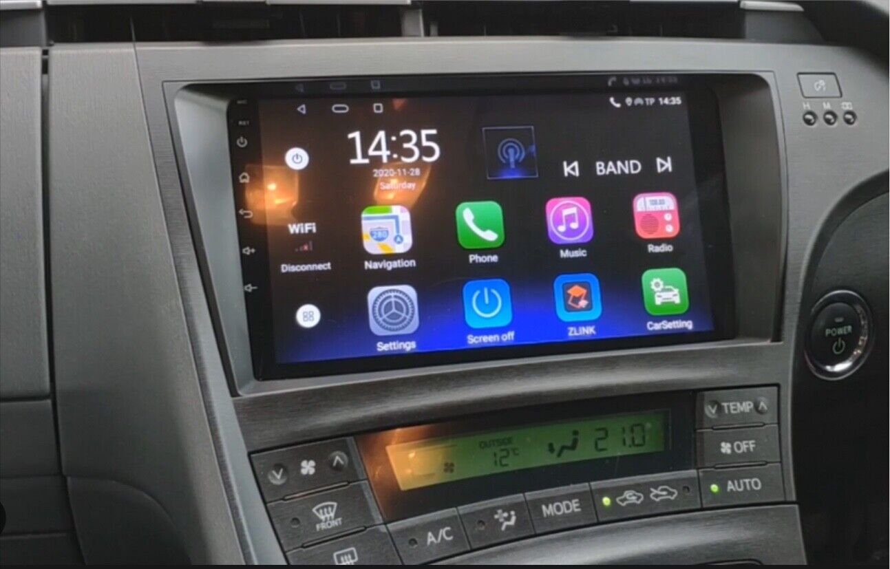 9" Toyota Prius 09-15 GPS Wireless Apple CarPlay Stereo SatNav Reverse camera, for Toyota Prius 09-15 Series head unit upgrade for Toyota Prius 09-15 head unit replacement for Toyota Prius 09-15 unit upgrade, for Toyota Prius 09-15 stereo upgrade suit both manual and digital air condition control, provides installation. Upgrade to the Lastest Wireless Apple CarPlay Android Auto