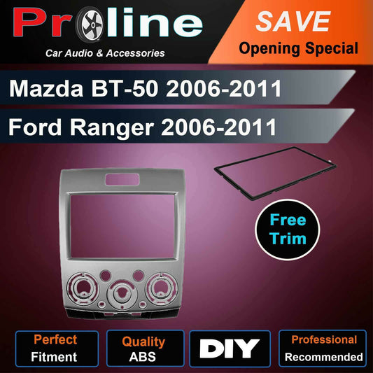 Mazda BT50 BT-50 Ford Ranger PJ PK car radio Double 2 DIN FACIA KIT fascia dash
