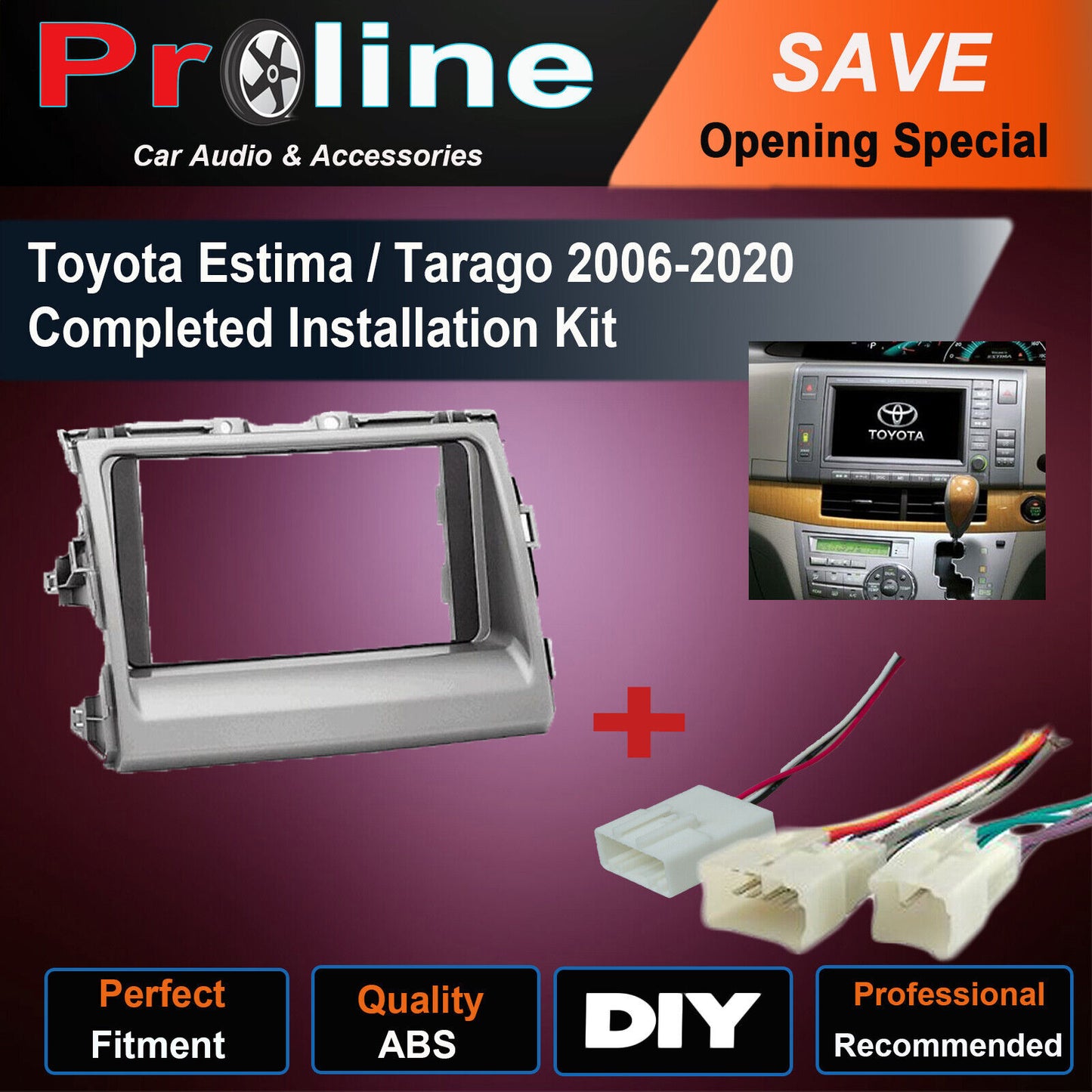 Toyota Estima/ Tarago 2006-2020 Completed Installation Kit