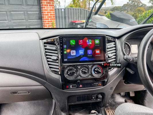 Android Auto Mitsubishi Triton 14+ GPS Stereo accessories big Screen upgrade, Mitsubishi Triton 14+ head unit upgrade for Mitsubishi Triton 14+ head unit replacement for Mitsubishi Triton 14+ upgrade, Mitsubishi Triton 14+ stereo upgrade suit both manual and digital air condition control, provides installation. Upgrade to the Latest Wireless Apple Carplay Android Auto