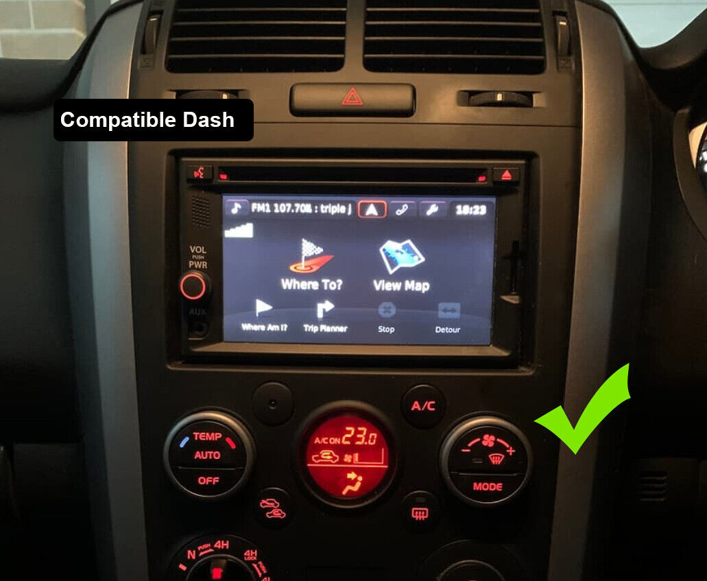 Suzuki Grand Vitara 05-17 Wireless Apple CarPlay GPS Radio Bluetooth stereo accessories, Suzuki Grand Vitara 05-17 head unit upgrade for Suzuki Grand Vitara 05-17, head unit replacement for Suzuki Grand Vitara 05-17 head unit upgrade, Suzuki Grand Vitara 05-17 stereo upgrade suit both manual and digital air condition control, provides installation. Upgrade to the Latest Wireless Apple CarPlay Android Auto