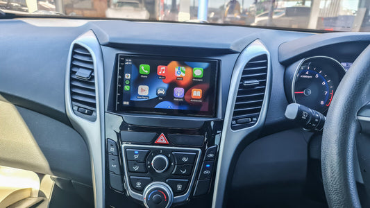 Hyundai i30 13-16 GPS Bluetooth Apple CarPlay Android Auto USB Stereo Screen, Hyundai i30 13-16 head unit upgrade, Hyundai i30 13-16 head unit replacement Hyundai i30 13-16 unit upgrade, Hyundai i30 13-16 stereo upgrade suit both manual and digital air condition control, provides installation. Upgrade to the Lastest Wireless Apple Carplay Android Auto