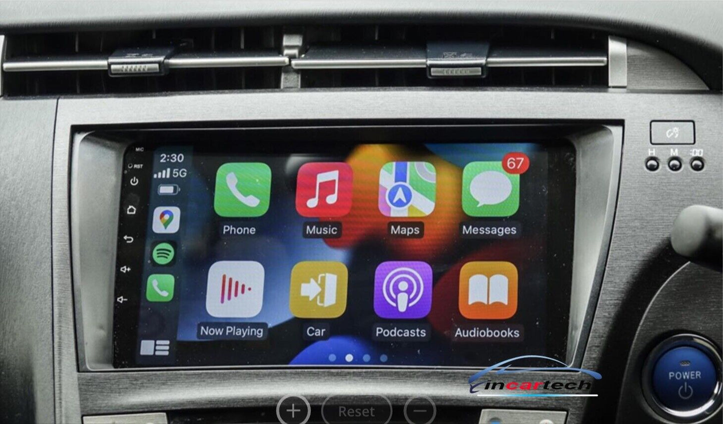 9" Toyota Prius 09-15 GPS Wireless Apple CarPlay Stereo SatNav Reverse camera, for Toyota Prius 09-15 Series head unit upgrade for Toyota Prius 09-15 head unit replacement for Toyota Prius 09-15 unit upgrade, for Toyota Prius 09-15 stereo upgrade suit both manual and digital air condition control, provides installation. Upgrade to the Lastest Wireless Apple CarPlay Android Auto