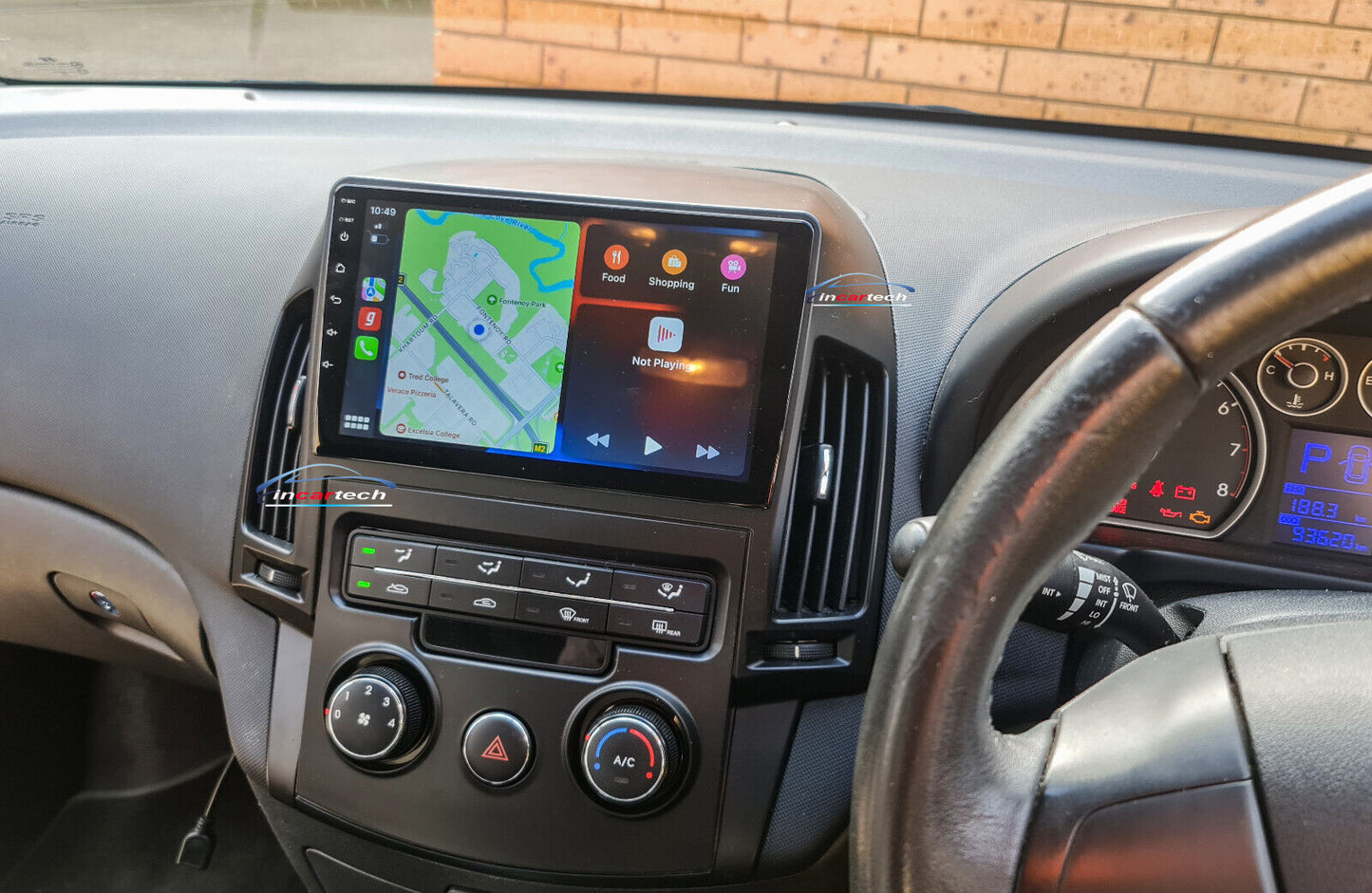 Hyundai i30 07-12 GPS Bluetooth Wireless Apple CarPlay Stereo 9" Screen Facia, Hyundai i30 07-12 head unit upgrade Hyundai i30 07-12 head unit replacement for Hyundai i30 07-12 upgrade, Hyundai i30 07-12 stereo upgrade suit both manual and digital air condition control, provides installation. Upgrade to the Latest Wireless Apple Carplay Android Auto