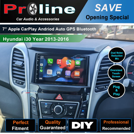 Hyundai i30 13-16 GPS Bluetooth Apple CarPlay Android Auto USB Stereo Screen, Hyundai i30 13-16 head unit upgrade, Hyundai i30 13-16 head unit replacement Hyundai i30 13-16 unit upgrade, Hyundai i30 13-16 stereo upgrade suit both manual and digital air condition control, provides installation. Upgrade to the Lastest Wireless Apple Carplay Android Auto