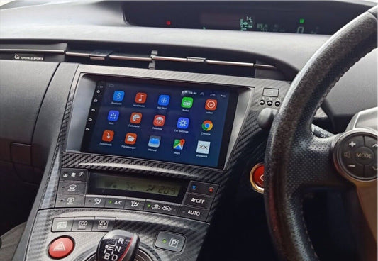 9" Toyota Prius 09-15 GPS Wireless Apple CarPlay Stereo SatNav Reverse camera, for Toyota Prius 09-15 Series head unit upgrade for Toyota Prius 09-15 head unit replacement for Toyota Prius 09-15 unit upgrade, for Toyota Prius 09-15 stereo upgrade suit both manual and digital air condition control, provides installation. Upgrade to the Lastest Wireless Apple CarPlay Android Auto