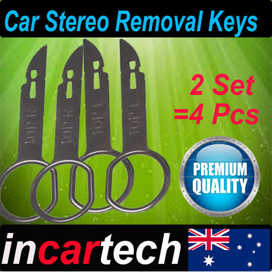 Car Stereo Removal Keys 4PC Car Stereo Radio Removal Release Tool Keys For Audi Mercedes Benz Ford Volkswagen