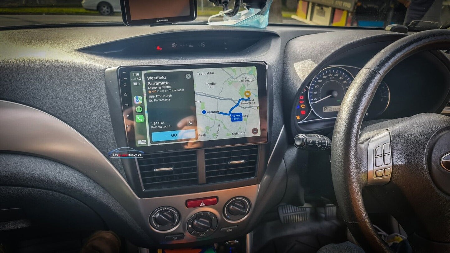 Wireless Apple Carplay for Subaru Impreza 07-12 GPS Bluetooth Radio 9" Screen, Subaru Impreza 07-12 head unit upgrade Subaru Impreza 07-12 head unit replacement Subaru Impreza 07-12 unit upgrade, Subaru Impreza 07-12 stereo upgrade suit both manual and digital air condition control, provides installation. Upgrade to the Lastest Wireless Apple Carplay Android Auto