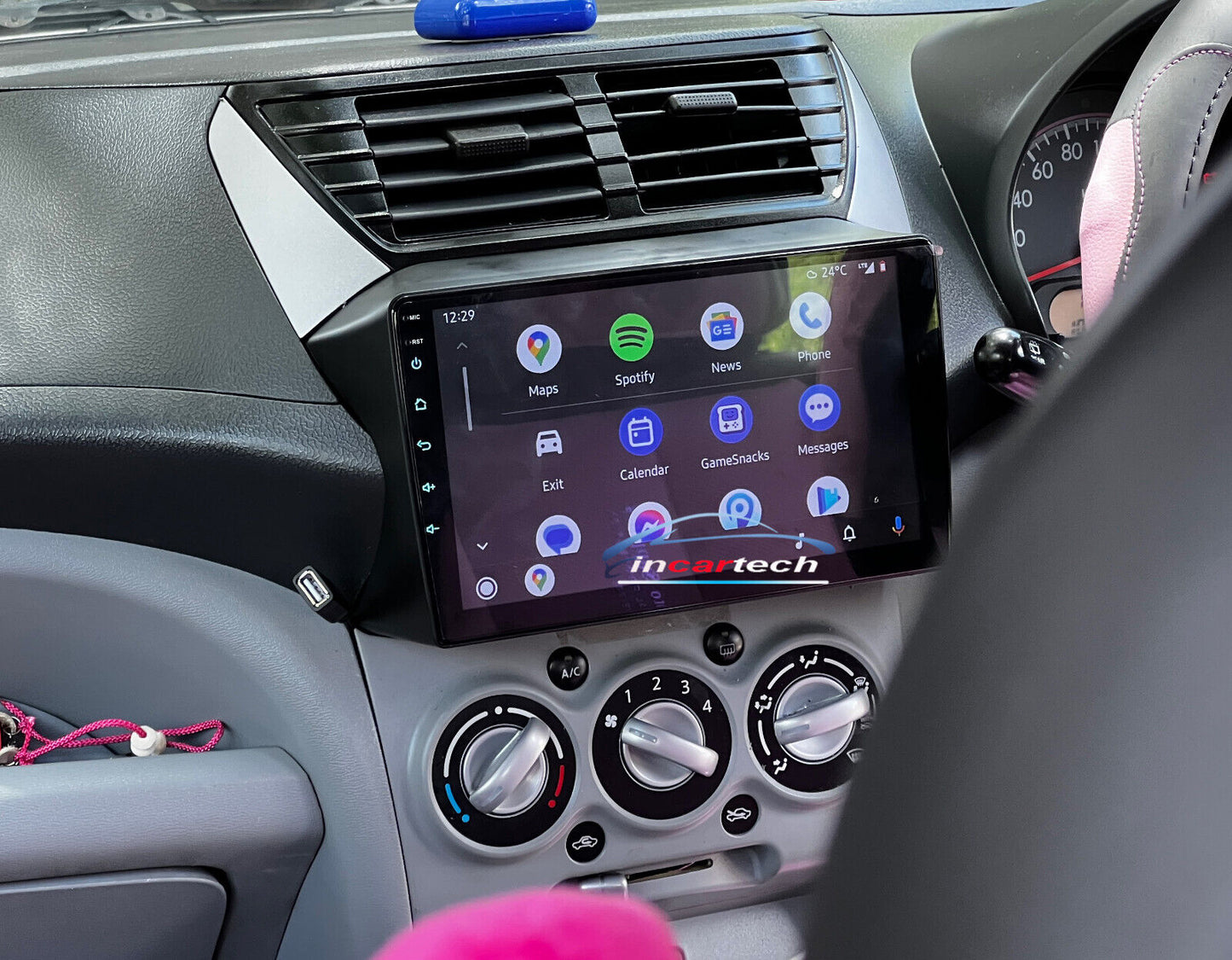 Suzuki Alto 08-14 Wireless Apple CarPlay Android GPS Radio Bluetooth stereo, Suzuki Alto 08-14 head unit upgrade for Suzuki Alto 08-14, head unit replacement for Suzuki Alto 08-14 head unit upgrade, Suzuki Alto 08-14 stereo upgrade suit both manual and digital air condition control, provides installation. Upgrade to the Latest Wireless Apple CarPlay Android Auto
