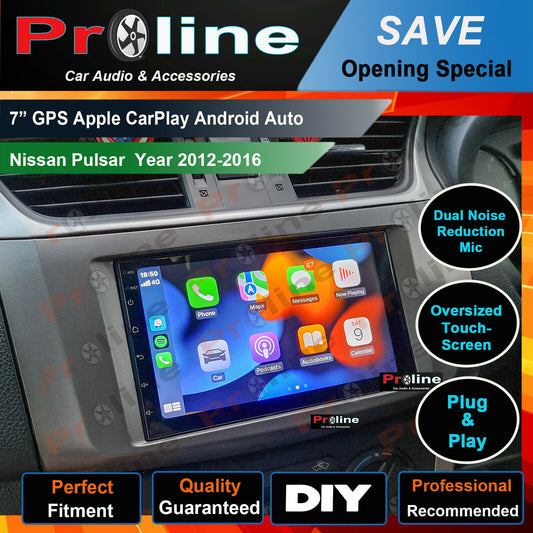 7 inch Nissan Pulsar Apple CarPlay Android Auto GPS USB Bluetooth Accessories, Nissan Pulsar head unit upgrade, Nissan Pulsar head unit replacement Nissan Pulsar unit upgrade, Nissan Pulsar stereo upgrade suit both manual and digital air condition control, provides installation. Upgrade to the Lastest Wireless Apple Carplay Android Auto