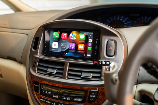 Fit Toyota Tarago Estima 00-05 GPS Bluetooth Radio Upgrade Headunit USB, Toyota Tarago Estima 00-05 head unit upgrade for Toyota Tarago Estima 00-05 head unit replacement for Toyota Tarago Estima 00-05 upgrade, for Toyota Tarago Estima 00-05 stereo upgrade suit both manual and digital air condition control, provides installation. Upgrade to the Lastest Wireless Apple Carplay Android Auto