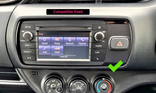 Fit Toyota Yaris 15-19 Wireless Apple CarPlay GPS Bluetooth Stereo DSP 9" Screen, Toyota Yaris 15-19 head unit upgrade for Toyota Yaris 15-19  Toyota Yaris 15-19 head unit replacement for Toyota Yaris 15-19 upgrade, Toyota Yaris 15-19  stereo upgrade suit both manual and digital air condition control, provides installation. Upgrade to the Lastest Wireless Apple Carplay Android Auto