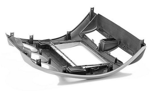 Honda City 08-13 (W/Manual aircon) DOUBLE 2 DIN radio facia Fascia Dash Panel Gloss Black Support both 173 x98mm Double DIN and 178x 102mm Double DIN (99% of any aftermarket stereo)