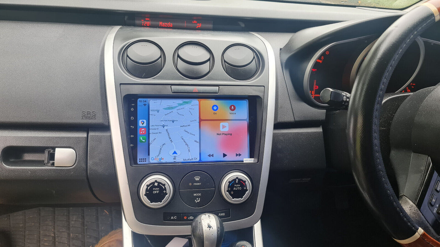 Mazda cx7 wireless Apple carplay wired Android Auto GPS Bluetooth support, Mazda cx7 head unit upgrade, Mazda cx7, head unit replacement for Mazda cx7 head unit upgrade, Mazda cx7 stereo upgrade suit both manual and digital air condition control, provides installation. Upgrade to the Latest Wireless Apple CarPlay Android Auto
