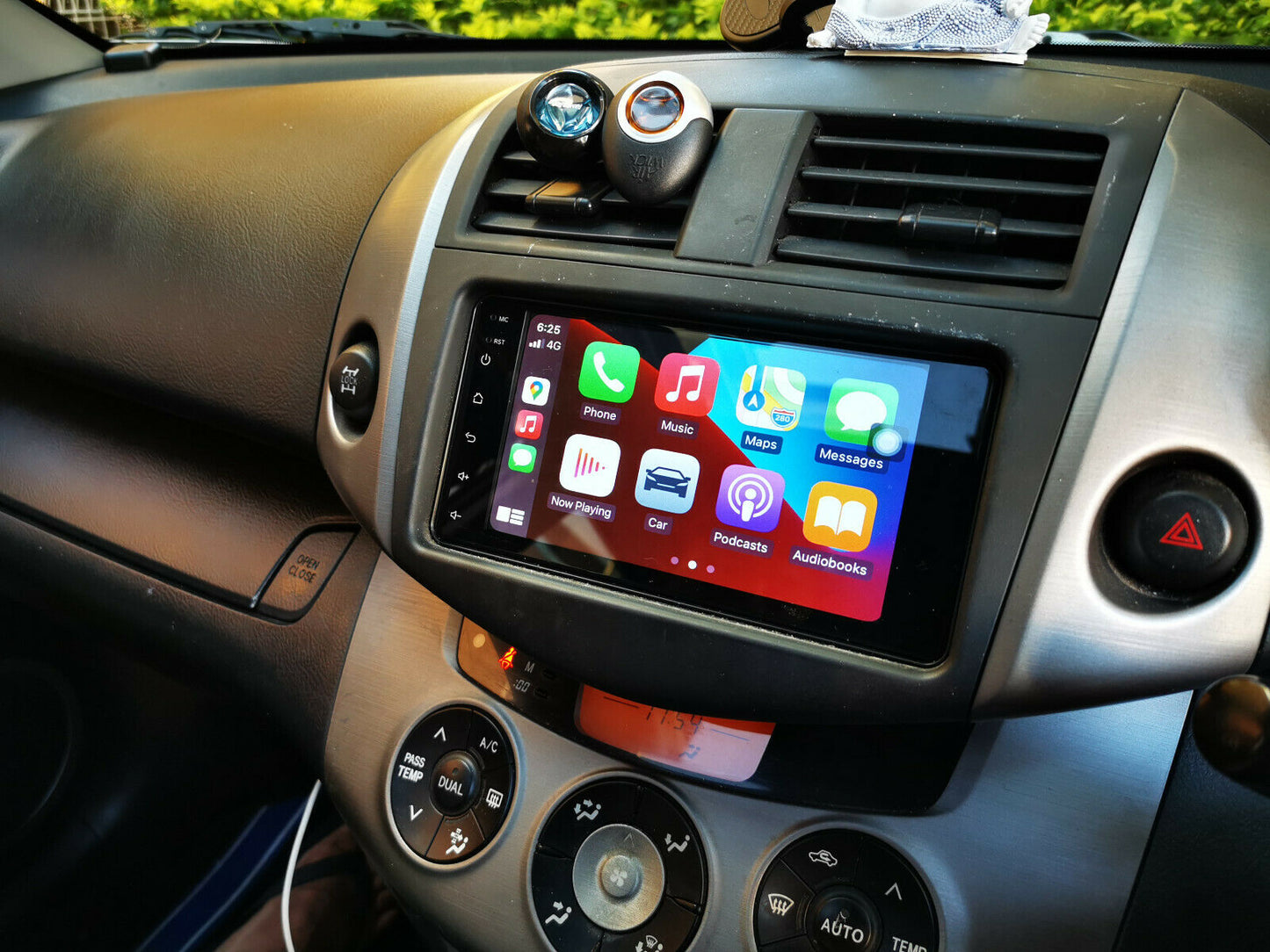 Fit Toyota Rav4 05-11 GPS Bluetooth Apple CarPlay Android Auto DSP Screen 7 inch, Toyota Rav4 05-11 head unit upgrade, Toyota Rav4 05-11 head unit replacement, Toyota Rav4 05-11 head unit upgrade, Toyota Rav4 05-11 stereo upgrade suit both manual and digital air condition control, provides installation. Upgrade to the Lastest Wireless Apple Carplay Android Auto