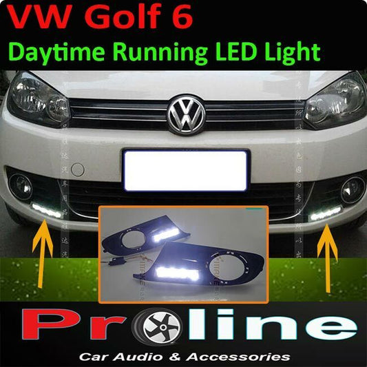 Volkswagen Golf 6 DRL Daytime Day time running LED light fog light accessories