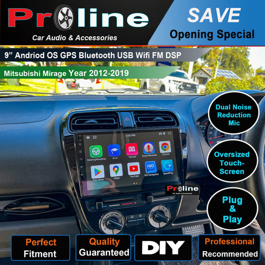 9" Mitsubishi Mirage 12-19 GPS Bluetooth Radio Accessories Headunit Android DSP, Mitsubishi Mirage 12-19 head unit upgrade for Mitsubishi Mirage 12-19 head unit replacement for Mitsubishi Mirage 12-19 upgrade, Mitsubishi Mirage 12-19 stereo upgrade suit both manual and digital air condition control, provides installation. Upgrade to the Latest Wireless Apple Carplay Android Auto