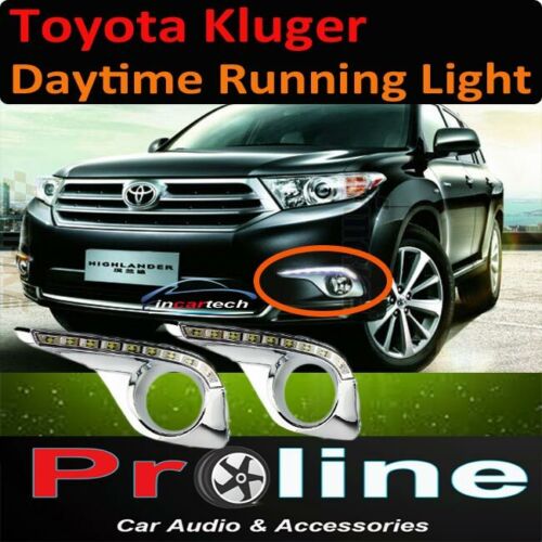 Daytime Day time running LED light fog for Toyota Kluger 10 11 12 13 accessories