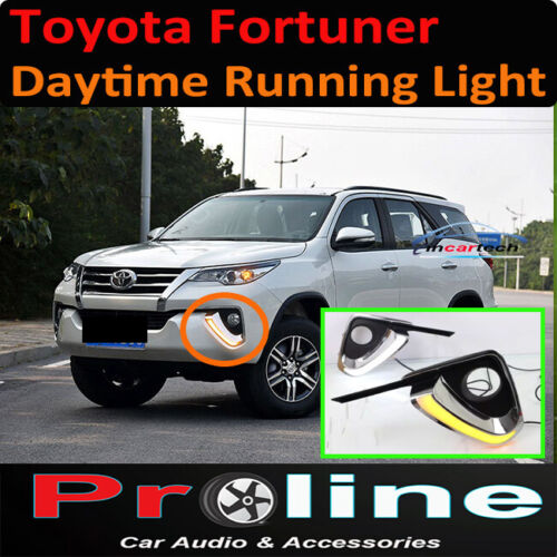 Daytime Day time running LED light fog for Toyota Fortuner 15+ replacement white