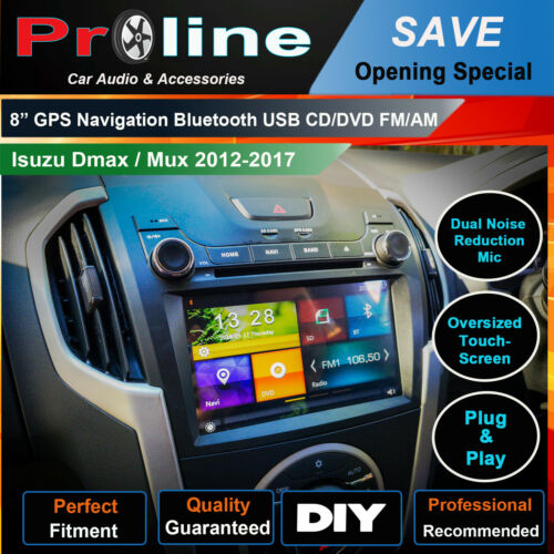 8" Touchscreen Isuzu Dmax Mux GPS Navigation Bluetooth Stereo Radio USB AU, Isuzu Dmax Mux head unit upgrade, Isuzu Dmax Mux head unit replacement, Isuzu Dmax Mux head unit upgrade, Isuzu Dmax Mux stereo upgrade suit both manual and digital air condition control, provides installation. Upgrade to the Lastest Wireless Apple Carplay Android Auto