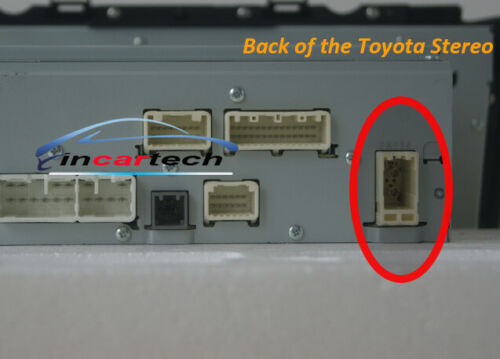 Fit Toyota male Antenna Adapter Aerial Adaptor plug cable connector wire loom