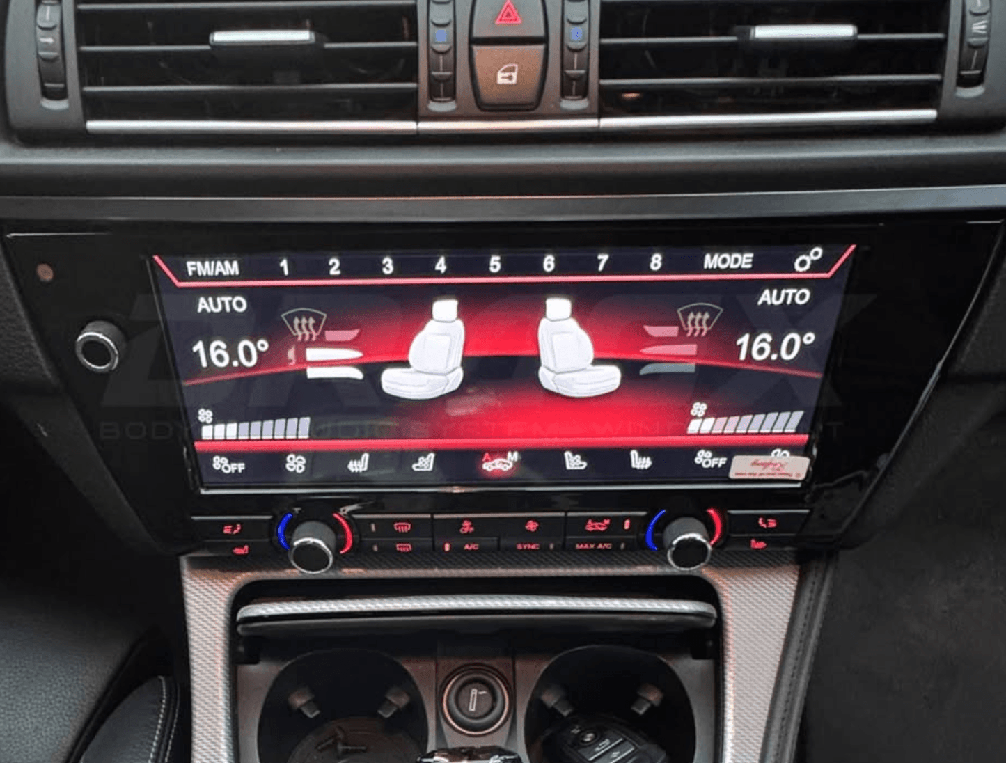 10.25inch Climate Screen AC Panel For BMW 5 Series F10 F11 F18 2010-2017 Air Condition Control